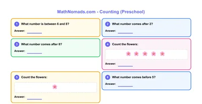 Counting (Mixed Practice) worksheet preview