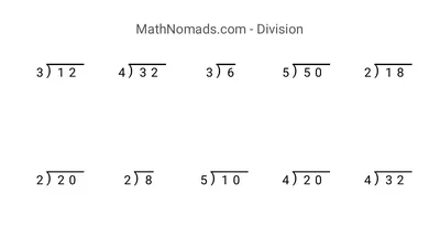 Division worksheet preview
